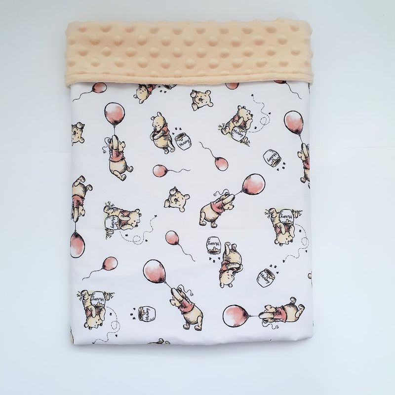 Sweet "Winnie the Pooh" bassinet /cradle or Pram Quilt.