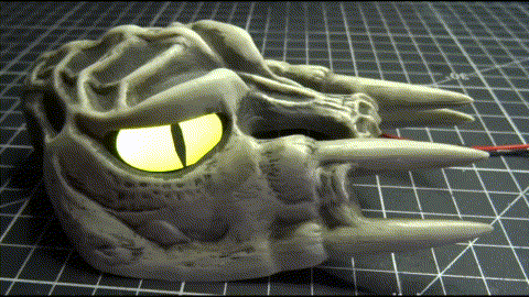 Scared Stiff  / Elvira 3 Bony Beast New Bicolor Eyes Mod DIY