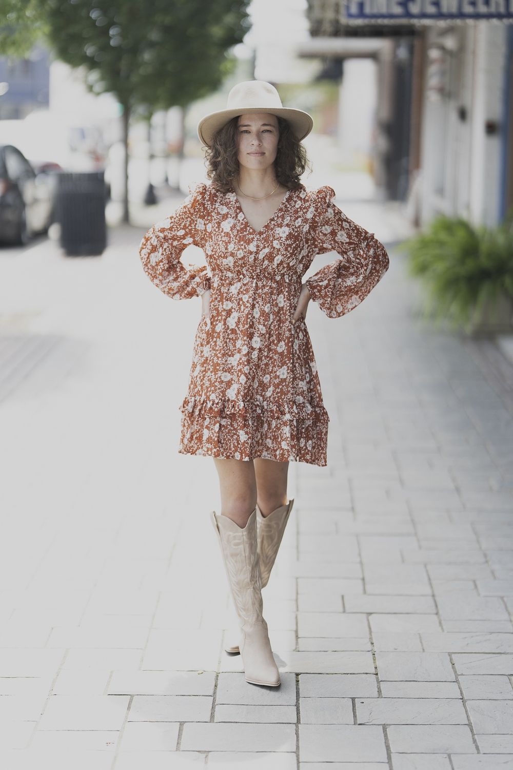 Marley Dress, Color: Brown, Size: Small