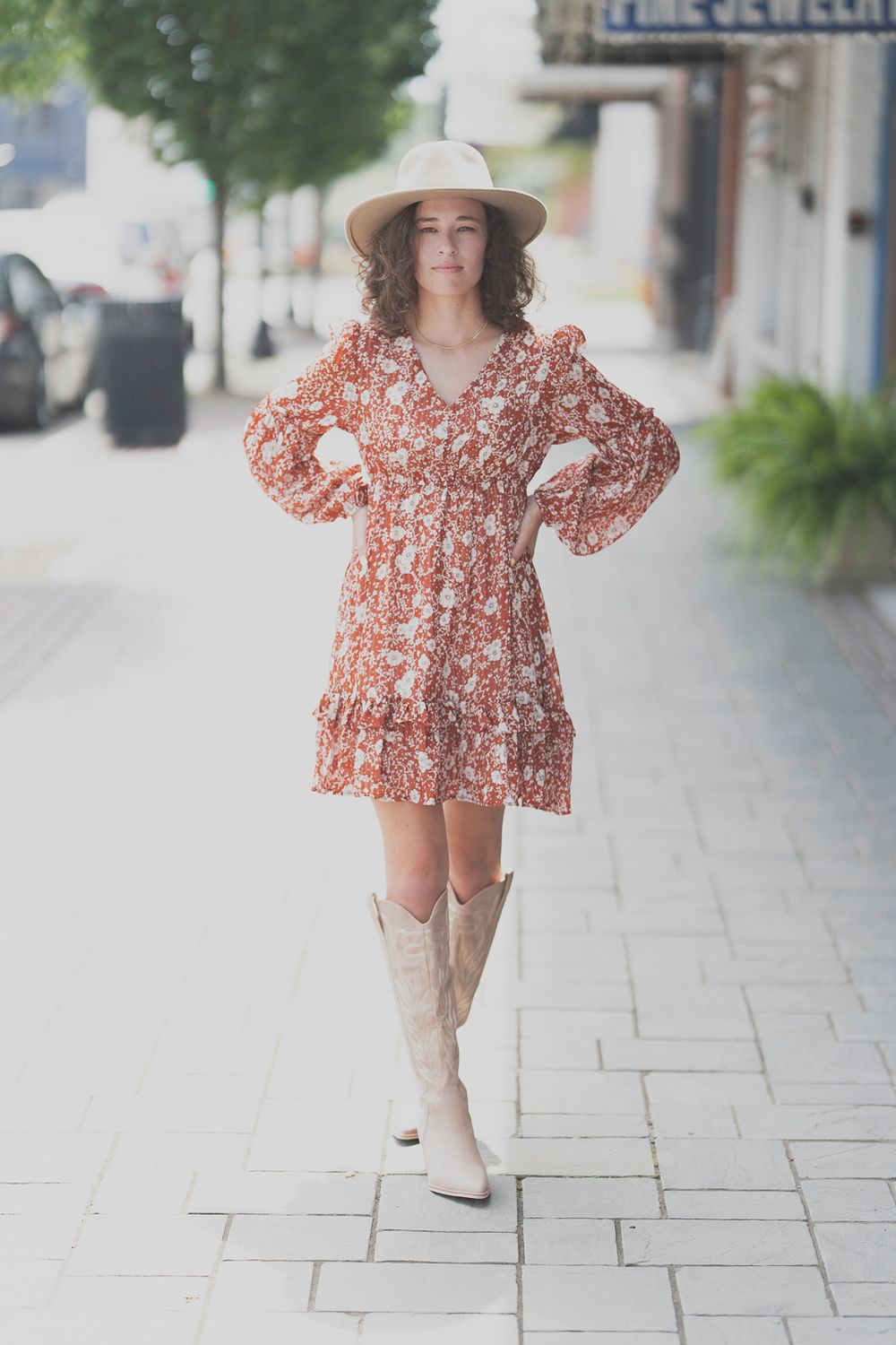 Marley Dress, Color: Brown, Size: Small