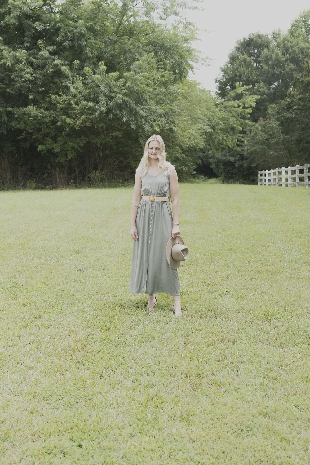 Demi Sleeveless Midi Dress with Side Split