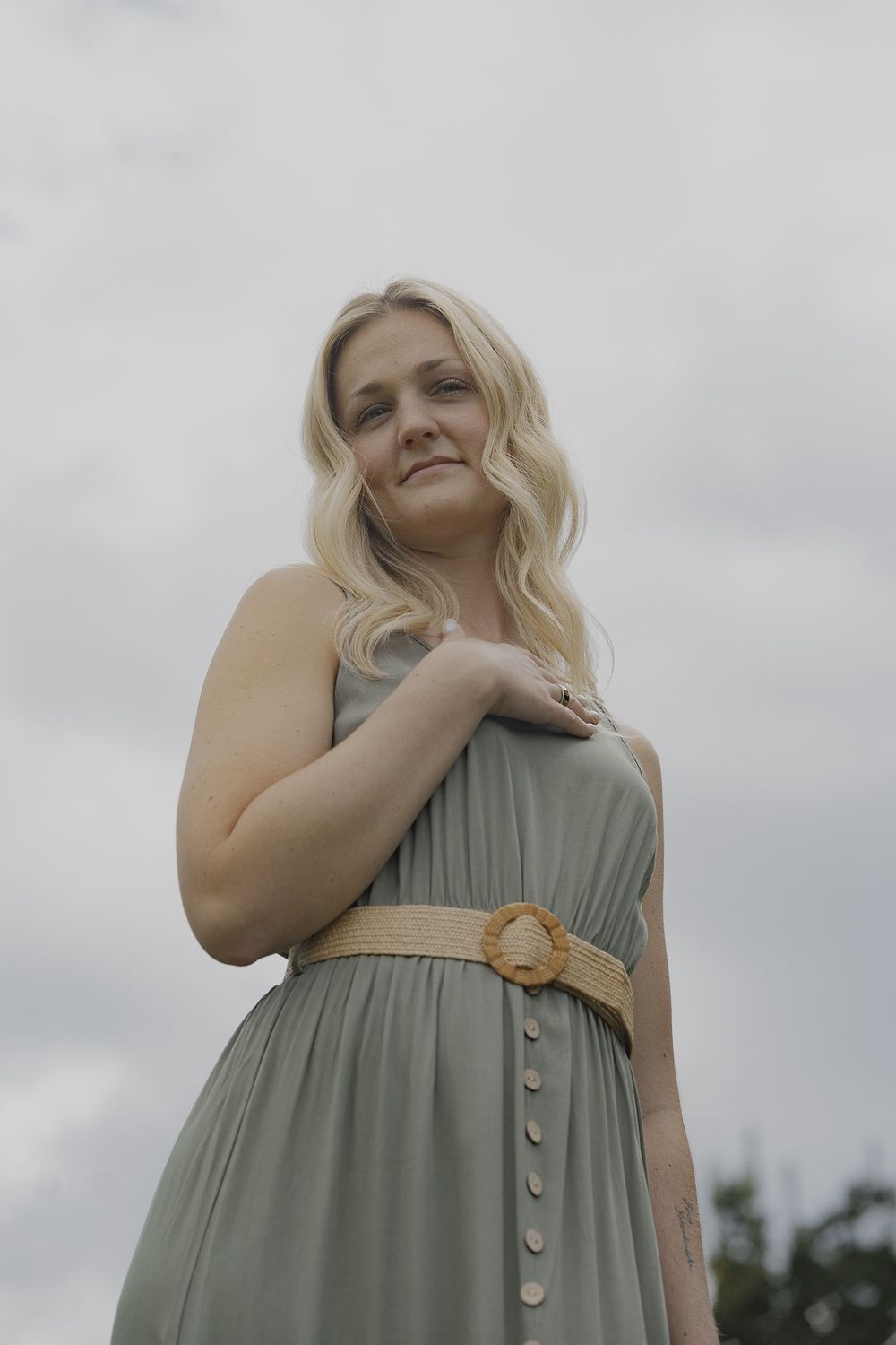 Demi Sleeveless Midi Dress with Side Split