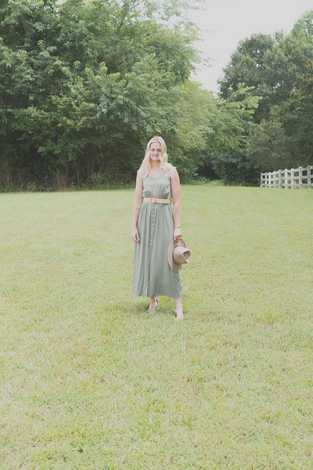 Demi Sleeveless Midi Dress with Side Split