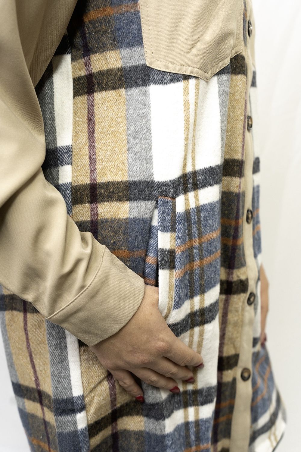 Shayla Plaid Long Sleeve Mini