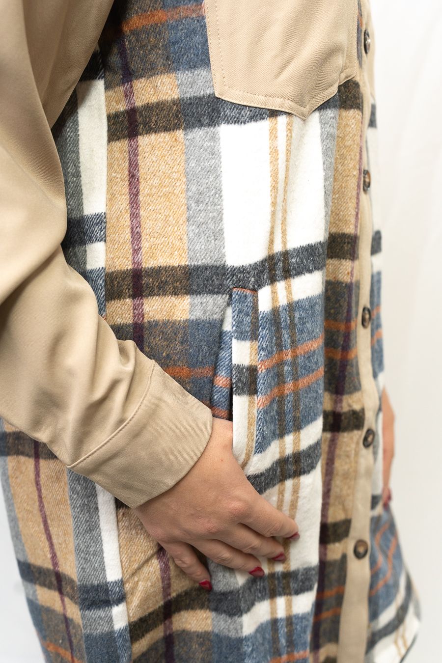 Shayla Plaid Long Sleeve Mini