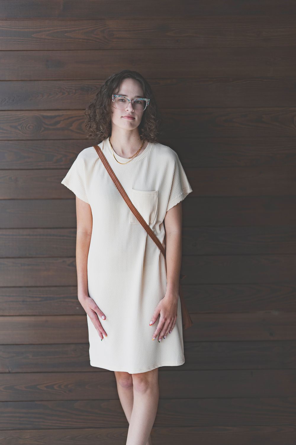 Summer Casual T-shirt Short-sleeved Dress (With Pockets)