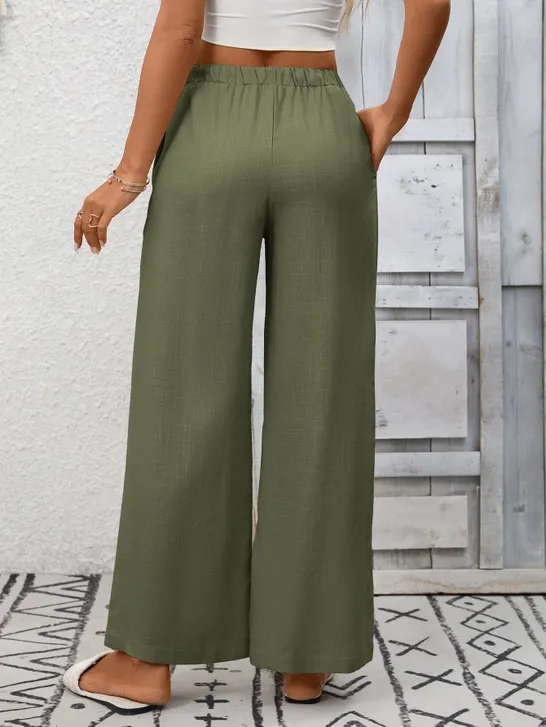 Kiya High Waist Linen Pants