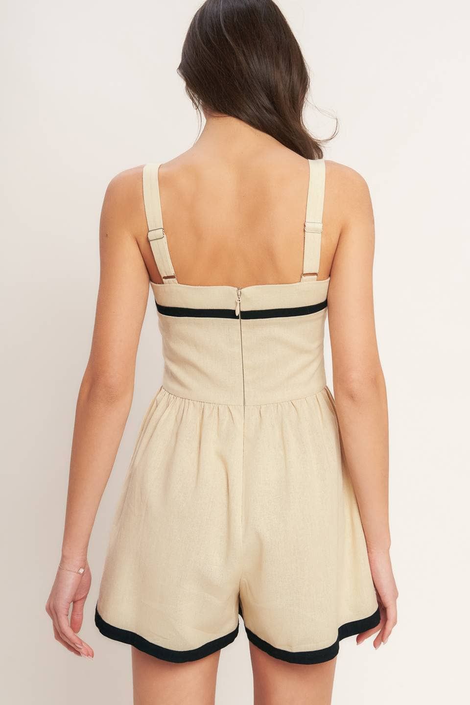 Tasia Solid Woven Romper