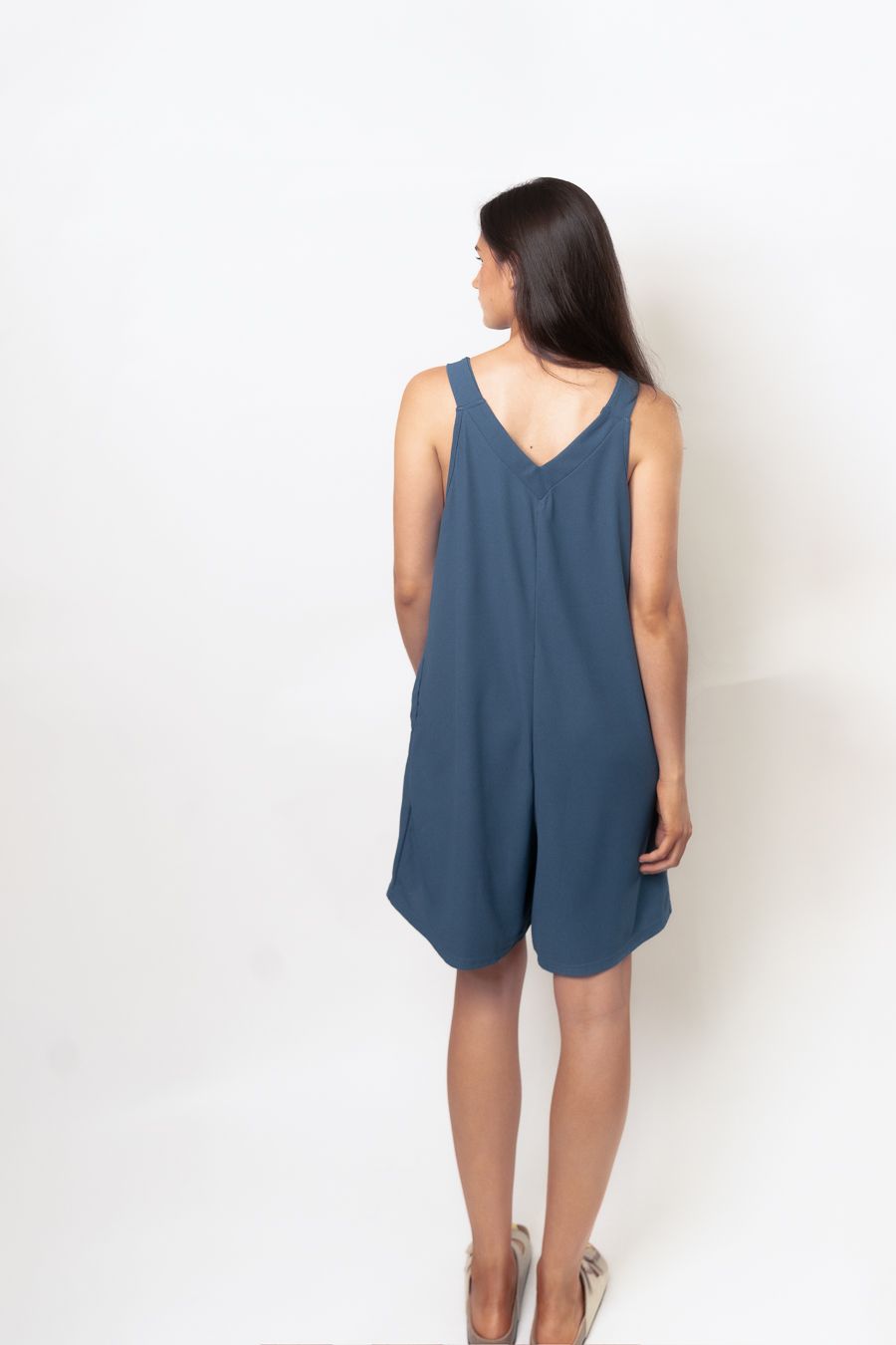 Carson V-Neck Sleeveless Romper