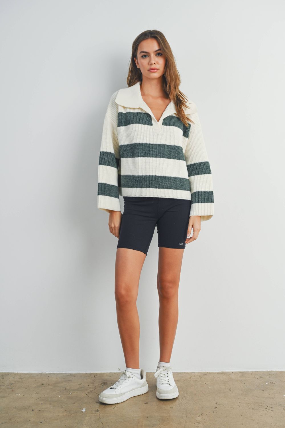 Stripe Drop Shoulder Sweater