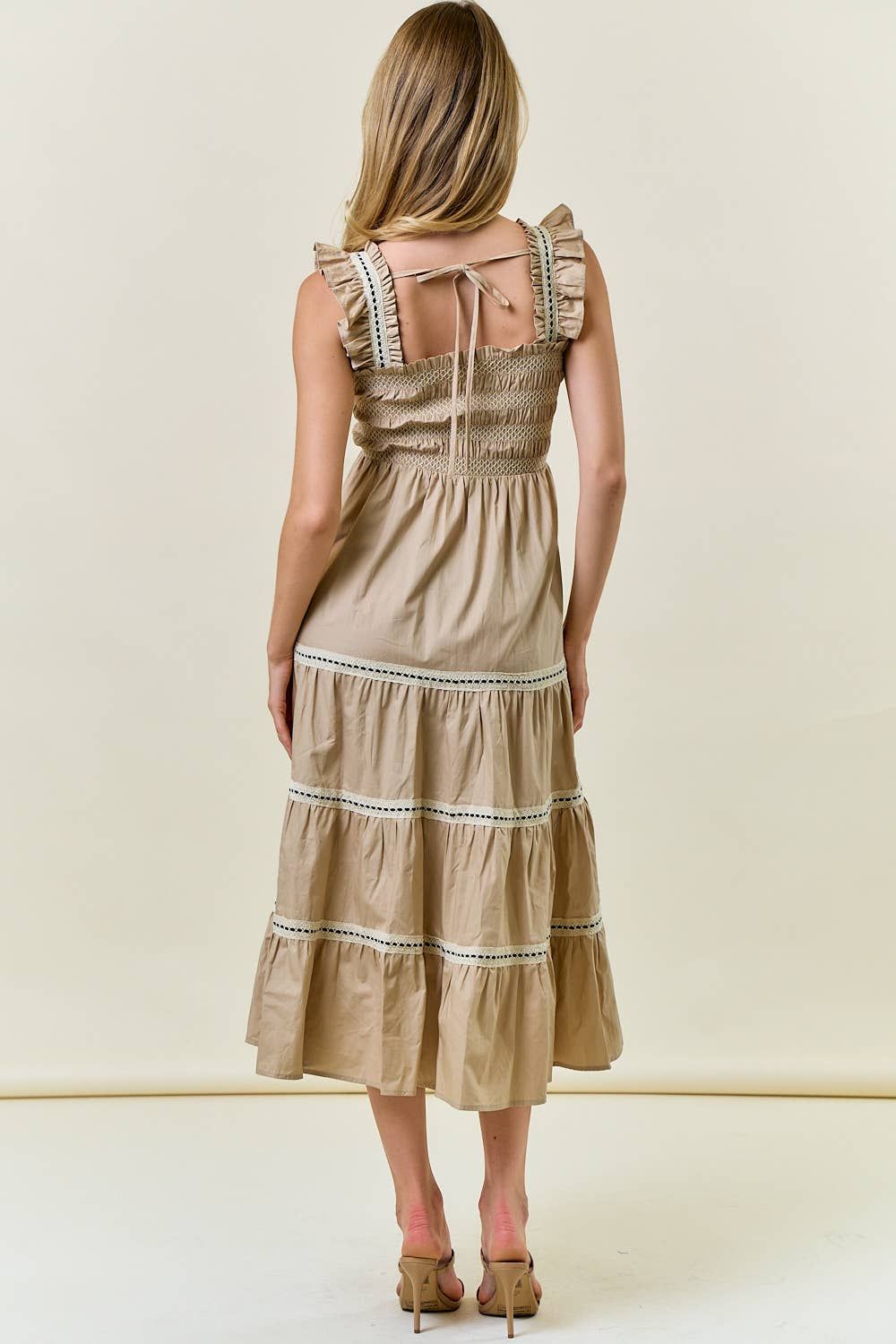 Smocked Ruffle Tiered Maxi Dress