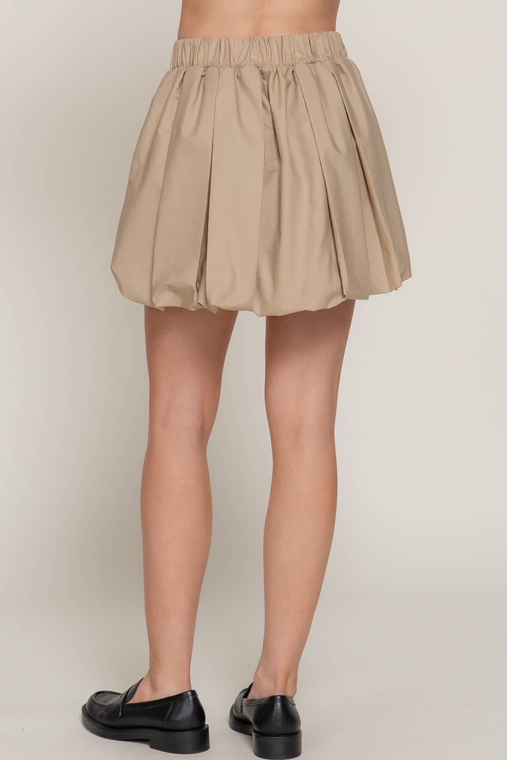 Ballon Pleated Mini Skirt