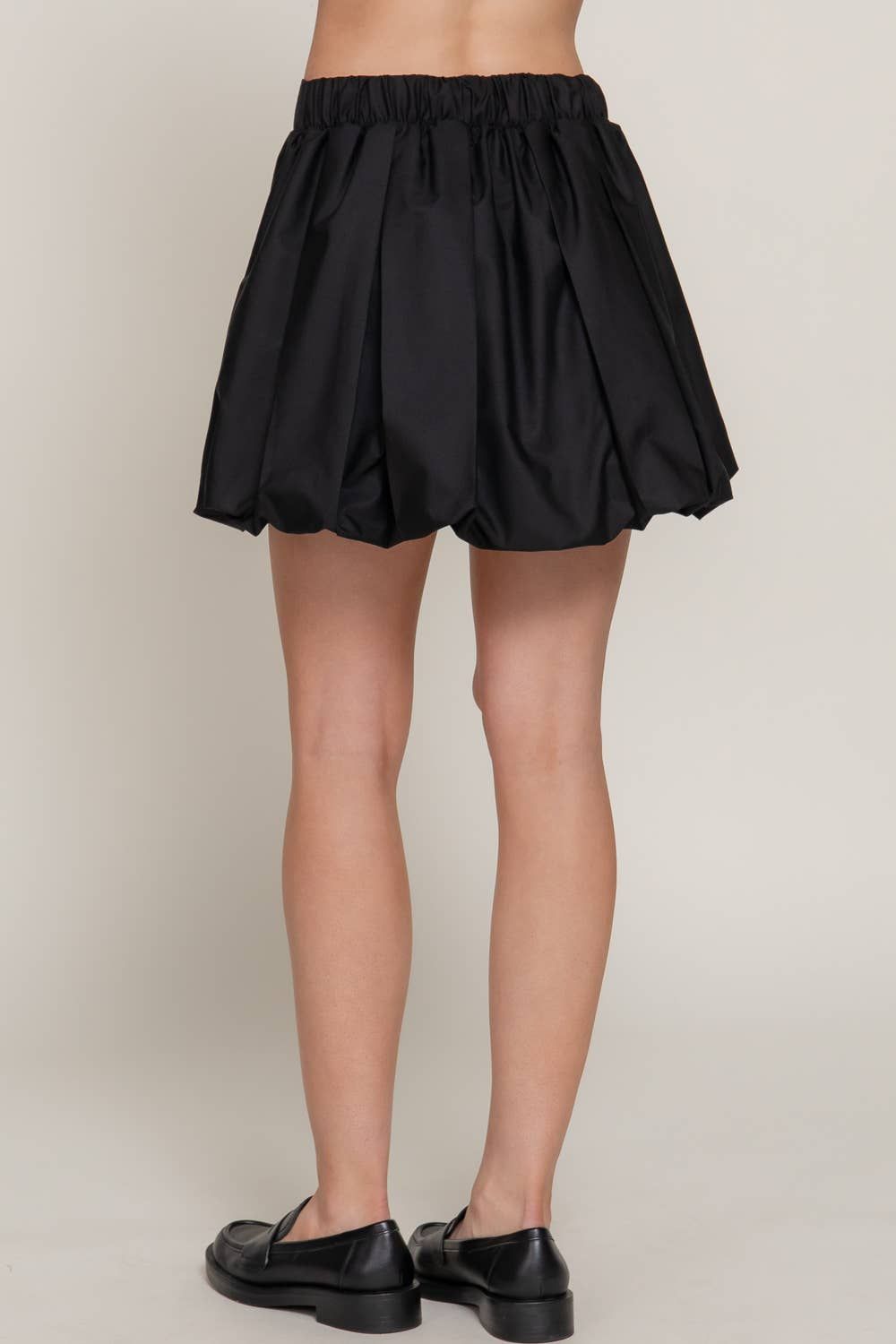 Ballon Pleated Mini Skirt