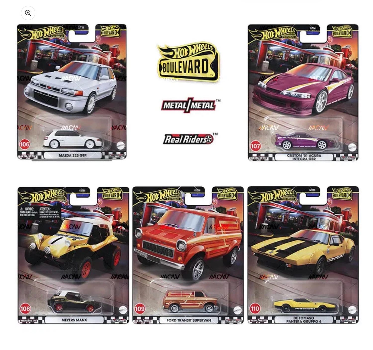 Hot Wheels Premium Boulevard 2024 Mix 4 - Set of 5