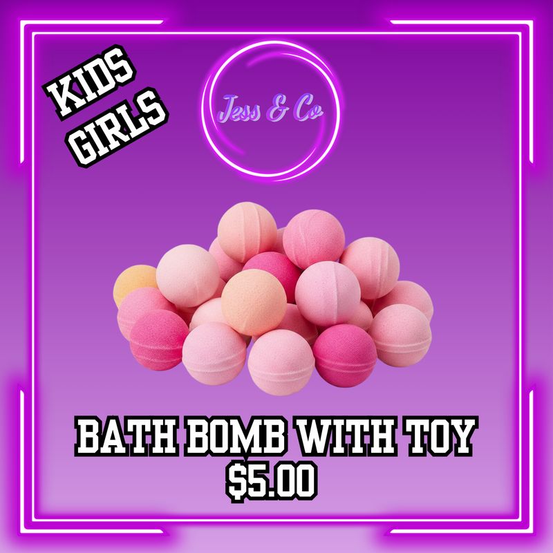 GIRLS BATH BOMB WITH TOY