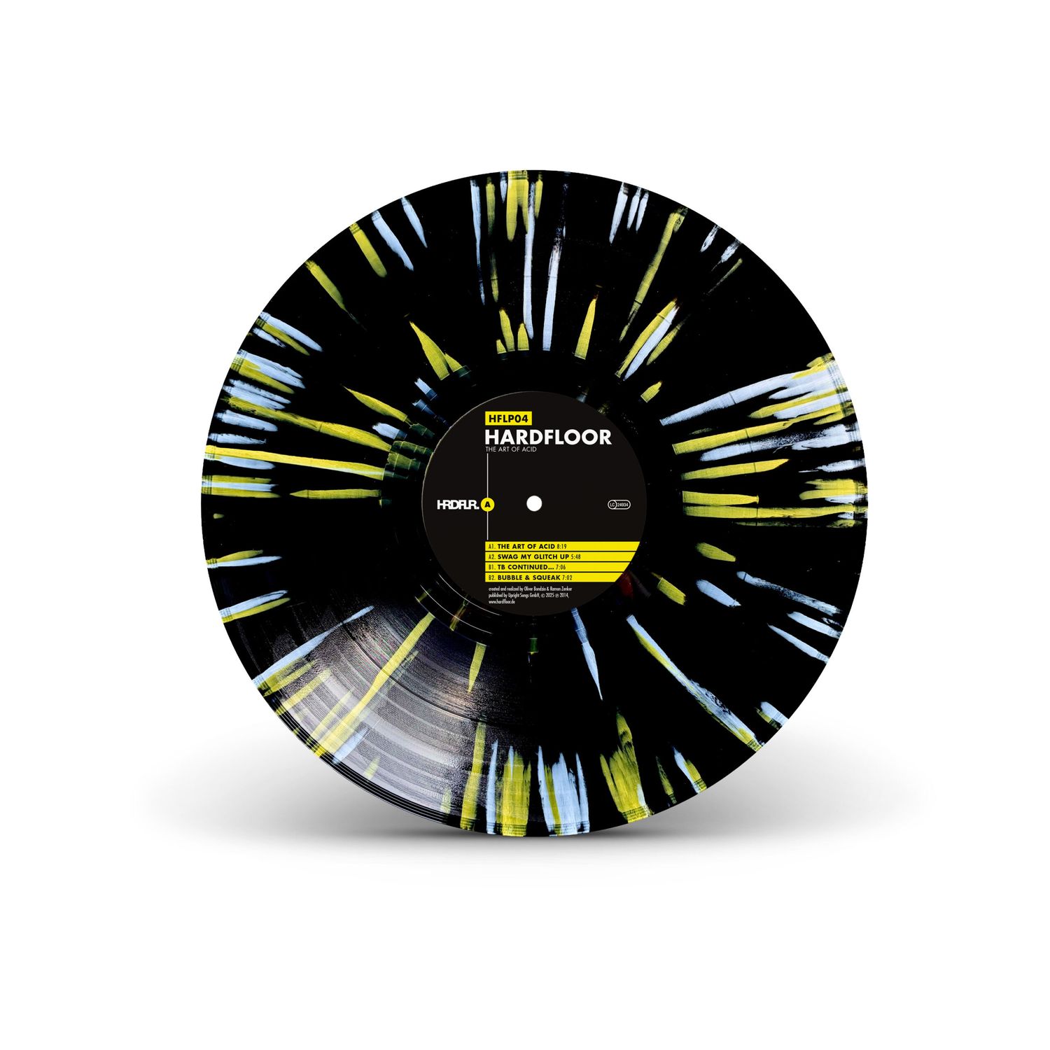 The Art Of Acid - Re-Release - 3x12" Vinyl in black / yellow / white splattered (Ltd. 164 copies)
