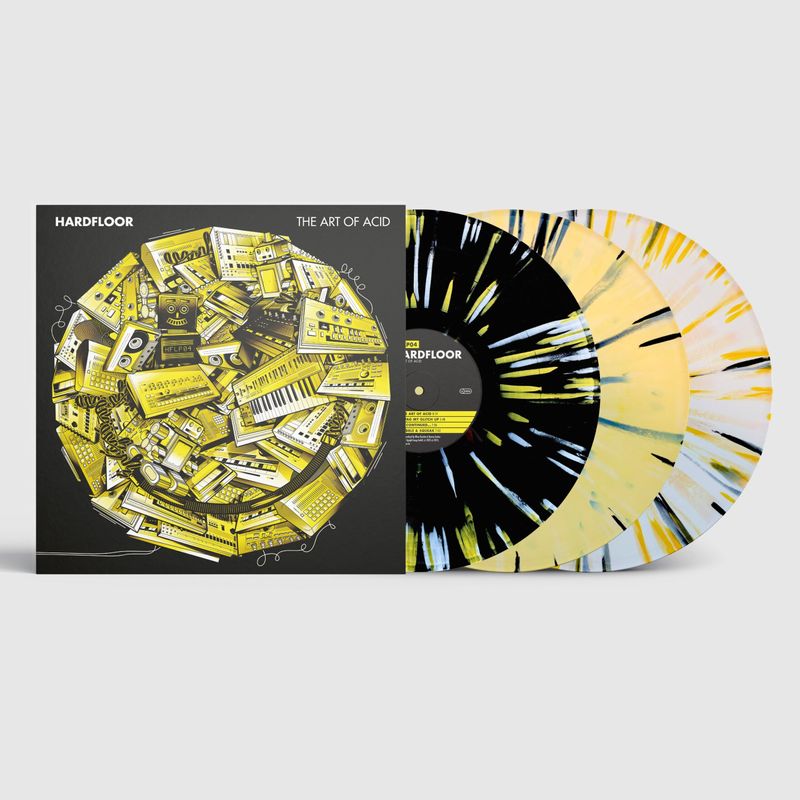 The Art Of Acid - Re-Release - 3x12" Vinyl in black / yellow / white splattered (Ltd. 164 copies)