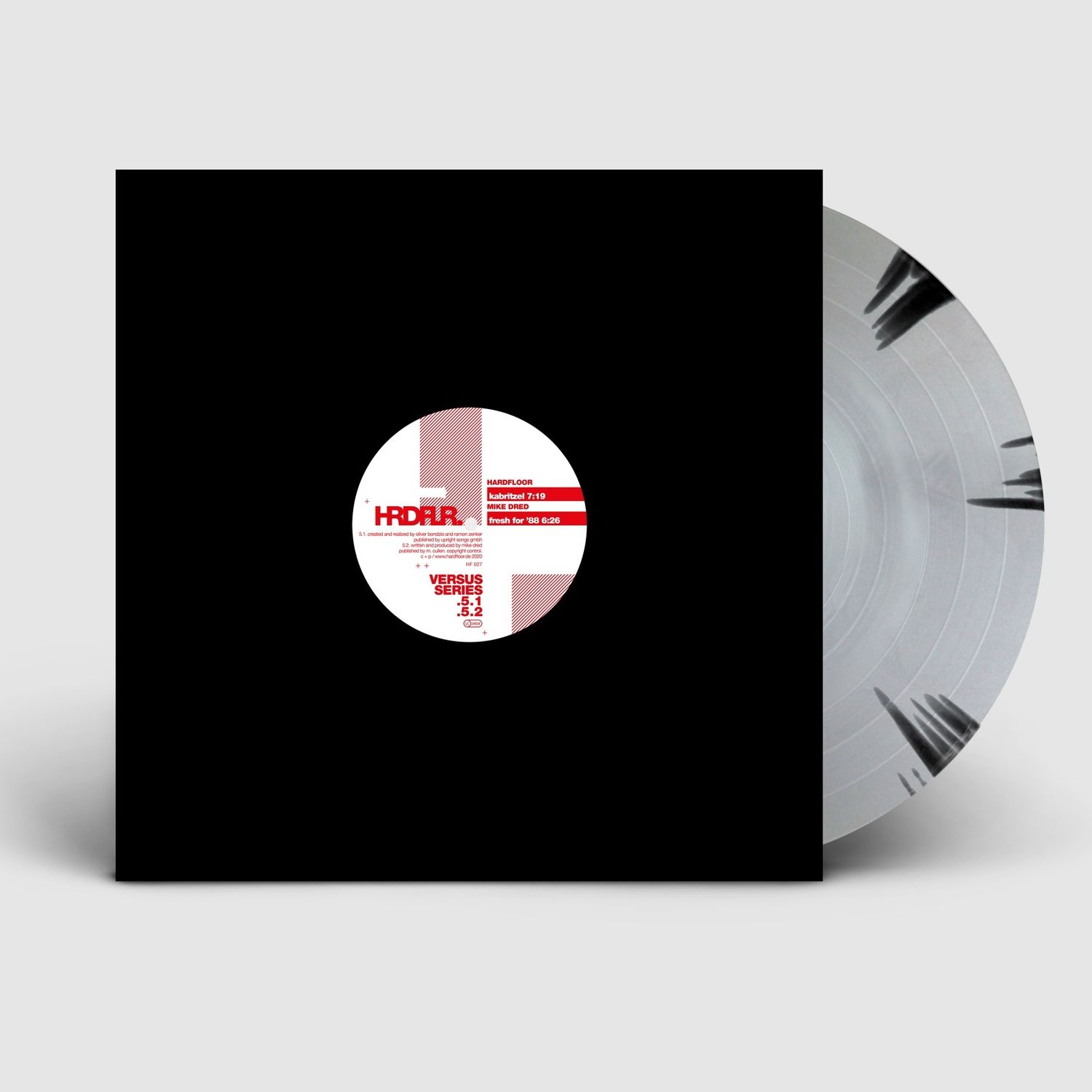 Versus Series 5.1 / 5.2 / 5.3 / 5.4 - 12" Vinyl silver, black splattered, LTD. 100