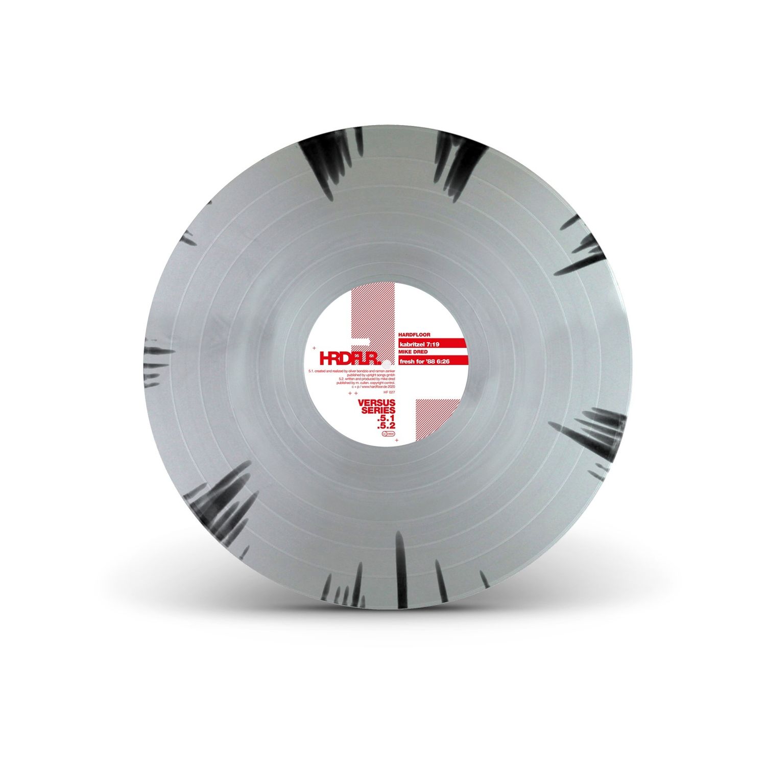 Versus Series 5.1 / 5.2 / 5.3 / 5.4 - 12" Vinyl silver, black splattered, LTD. 100