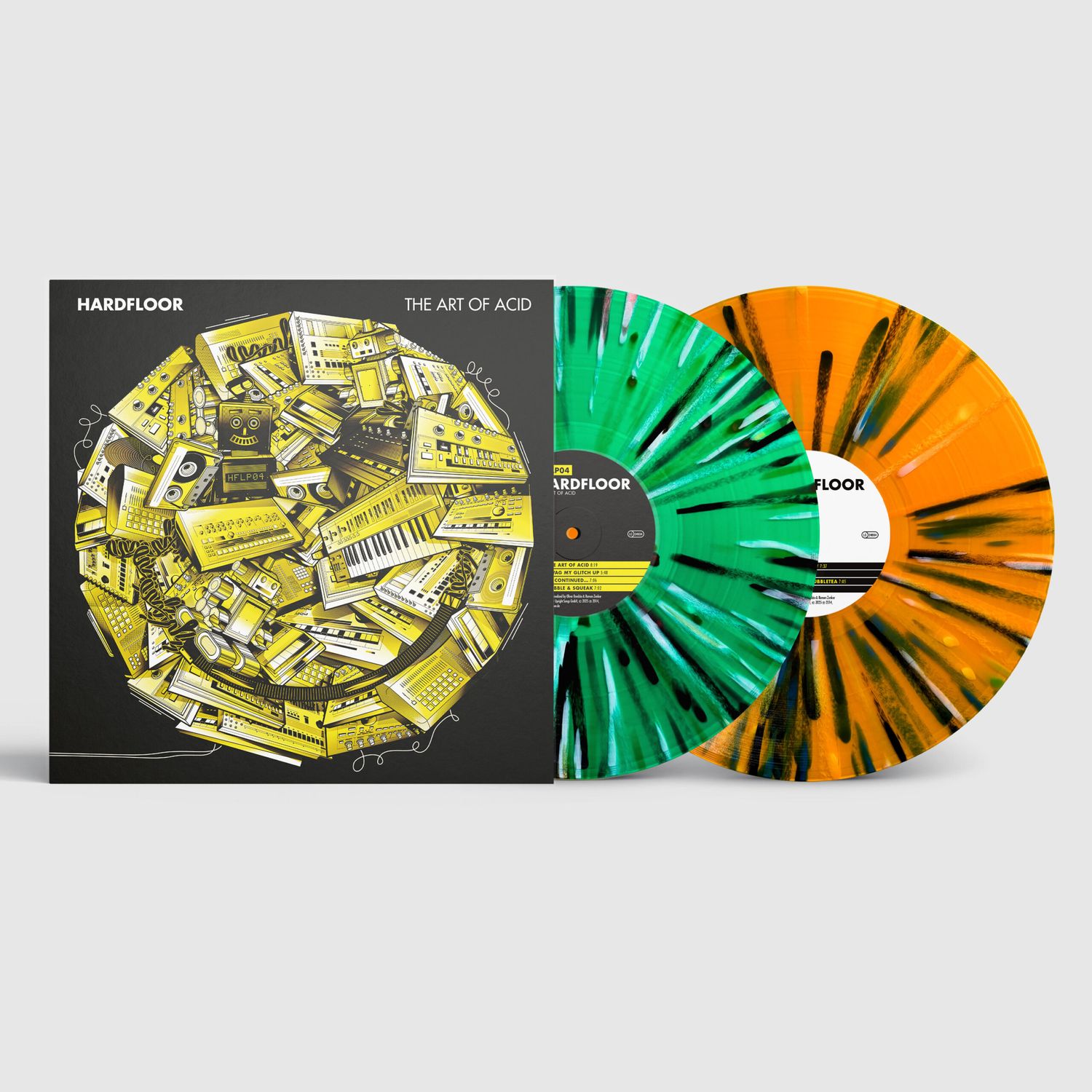 The Art Of Acid - Re-Release - 2x12" Vinyl in green / orange splattered (Ltd. 109 copies)