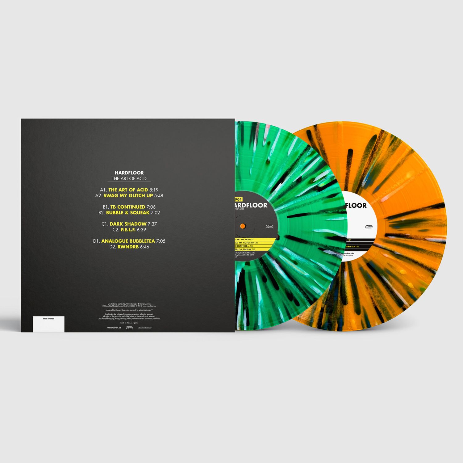 The Art Of Acid - Re-Release - 2x12" Vinyl in green / orange splattered (Ltd. 109 copies)