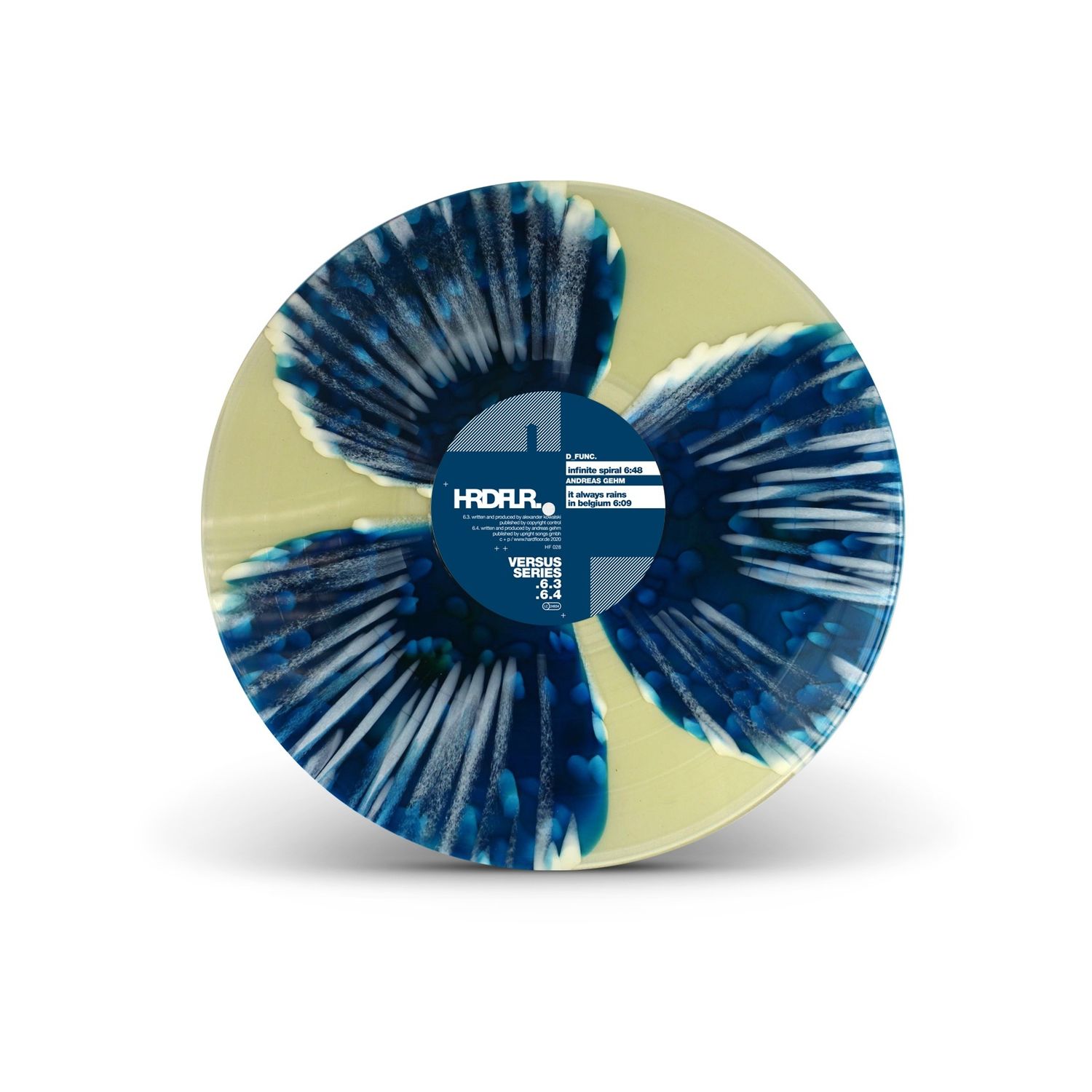 Versus Series 6.​1 / 6.2 / 6.3 / 6.4 - 12" Vinyl clear, coloured circles blue, splatter white LTD. 100