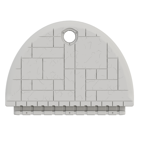60″ HALF ROUND END CAP
