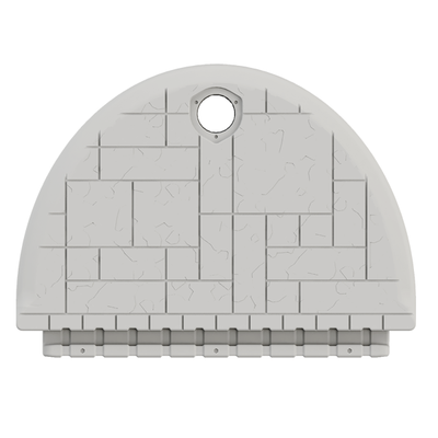 60″ HALF ROUND END CAP