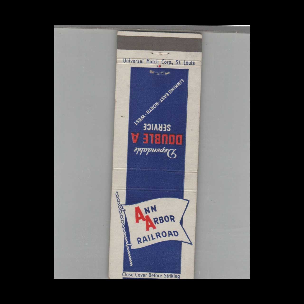 Railroad Ann Arbor Railroad Vintage Advertising Matchbook Cover Vintage Advertising Collectible