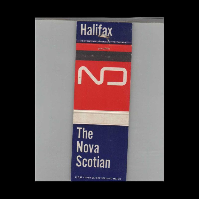 Railroad Canadian National Railway The Nova Scotian Vintage Advertising Matchbook Cover Vintage Advertising Collectible
