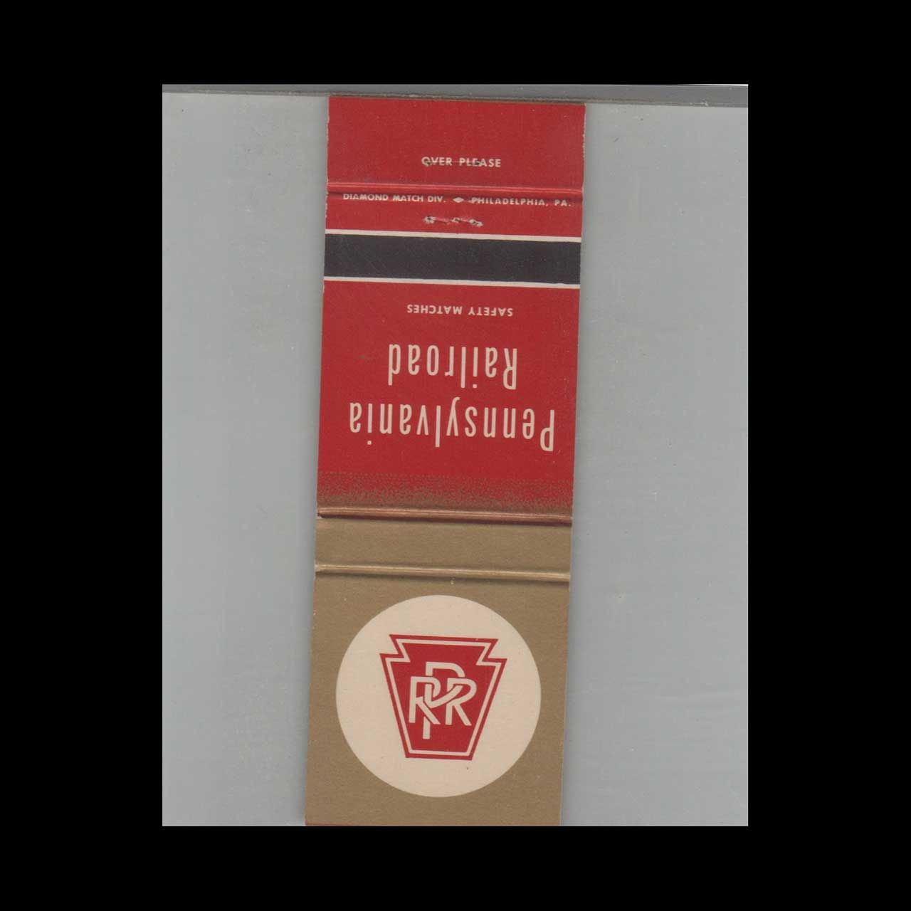 Railroad Pennsylvania Railroad Vintage Advertising Matchbook Cover Vintage Advertising Collectible