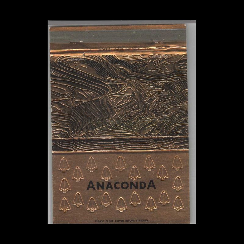 Anaconda Sales Copper - Electrolytic New York, NY Vintage Advertising Matchbook Cover Vintage Advertising Collectible