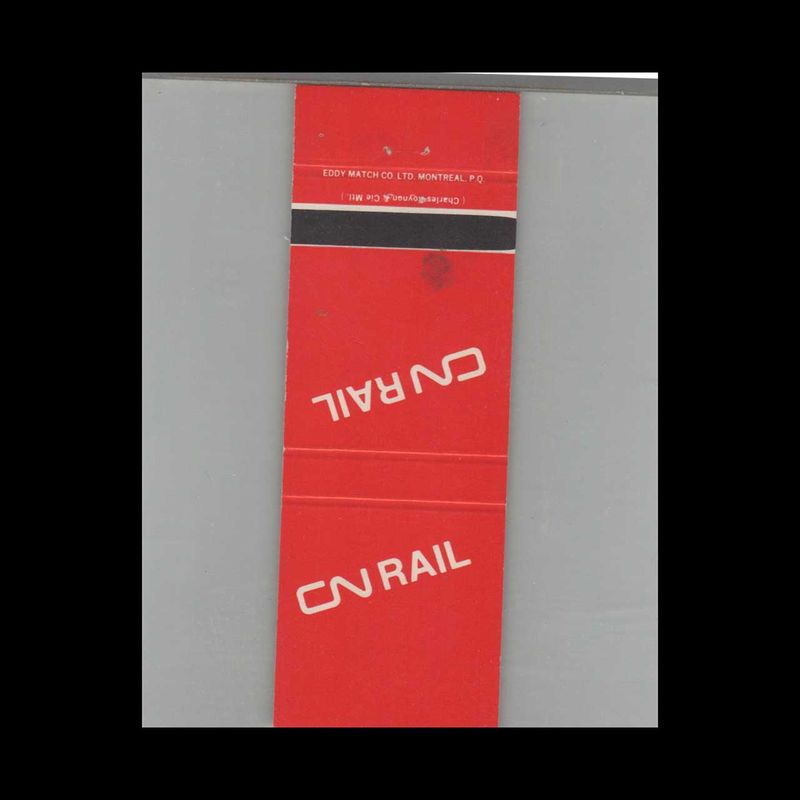 Railroad Canadian National Railway CN Rail Vintage Advertising Matchbook Cover Vintage Advertising Collectible