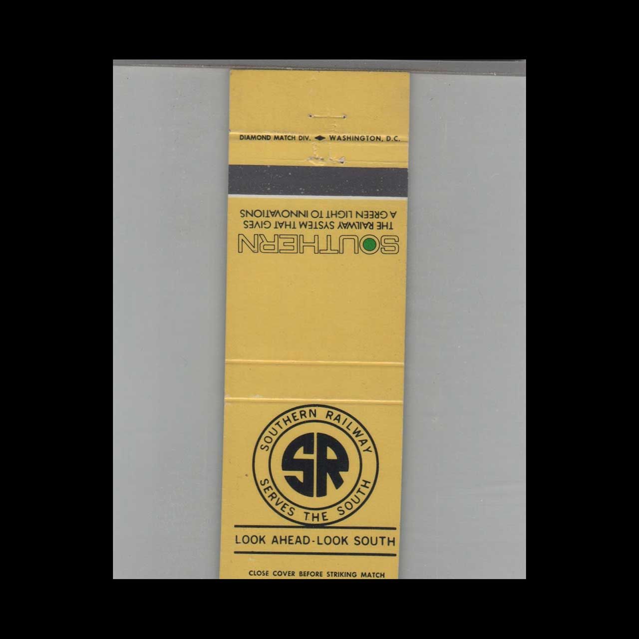Railroad Southern Railway Serves The South Vintage Advertising Matchbook Cover Vintage Advertising Collectible