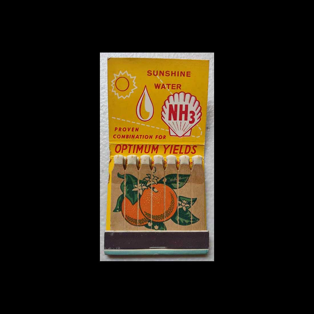 Full Vintage Feature Matchbook Sunshine Water Proven Combo For Optimum Yields Vintage Matchbook Advertising Cover
