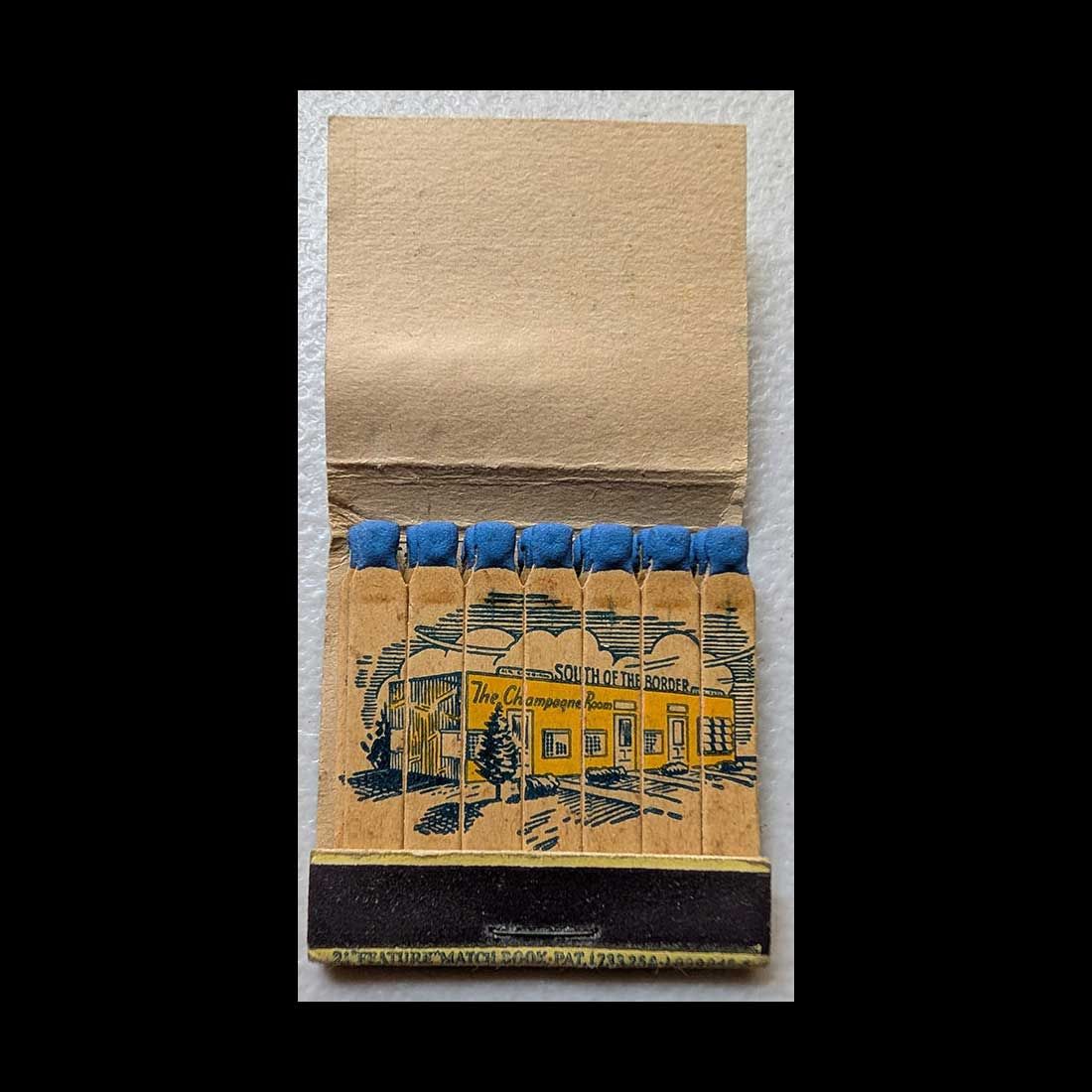 Feature Matchbook Full Book South Of The Border Drive In Restaurant Dillon, SC Vintage Matchbook Advertising Cover