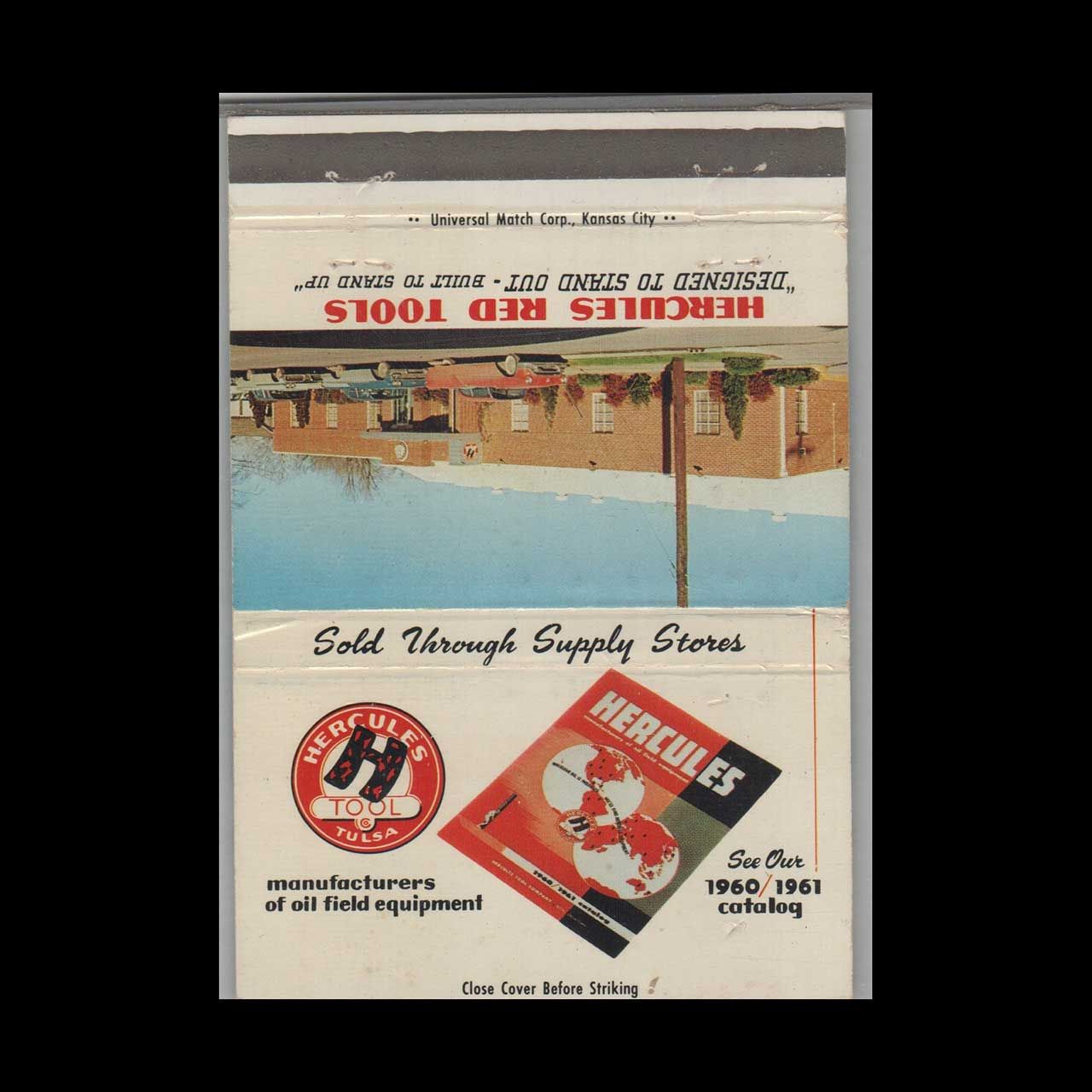 Hercules Red Tools Tulsa OK Vintage Matchbook Advertising Cover