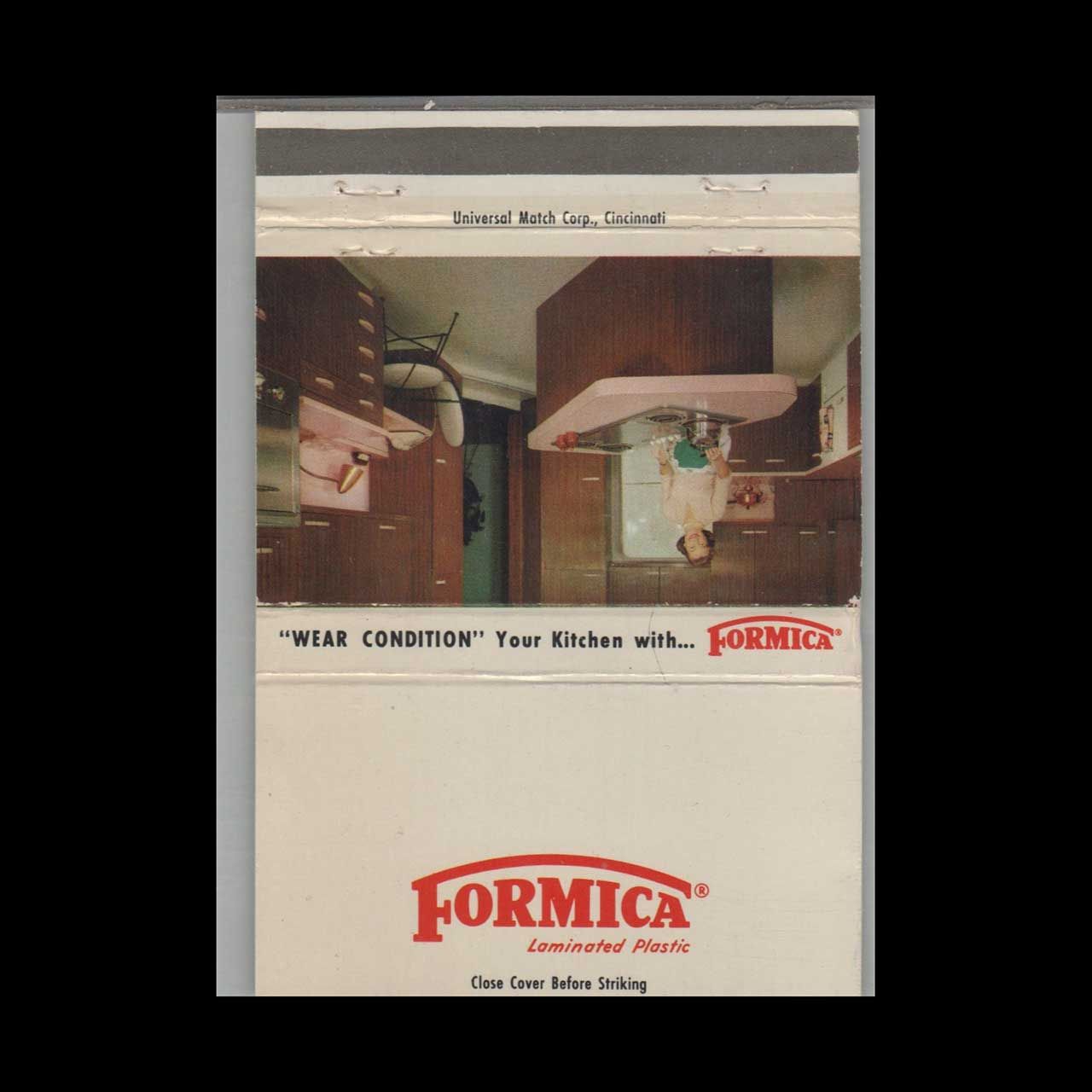Formica Laminated Plastic Vintage Matchbook Advertising Cover