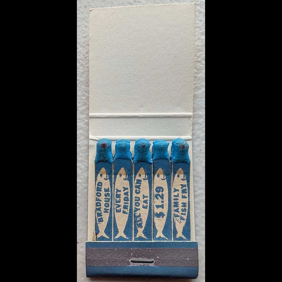 Feature Matchbook Full Book Grants Bradford House Restaurant Coast To Coast Vintage Matchbook Advertising Cover