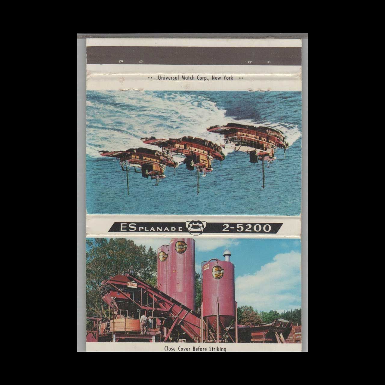 B. Turemcamo Construction Co. Brooklyn, NY Vintage Matchbook Advertising Cover
