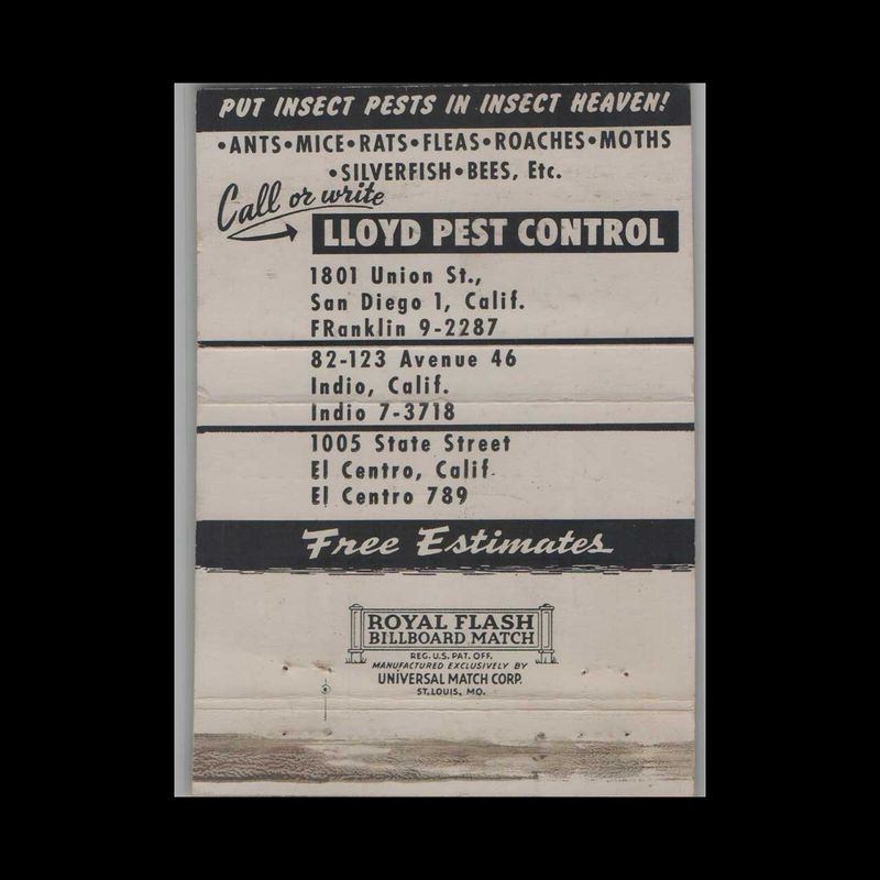 Peter Pan Inn Urbana, MD Vintage Matchbook Advertising Cover