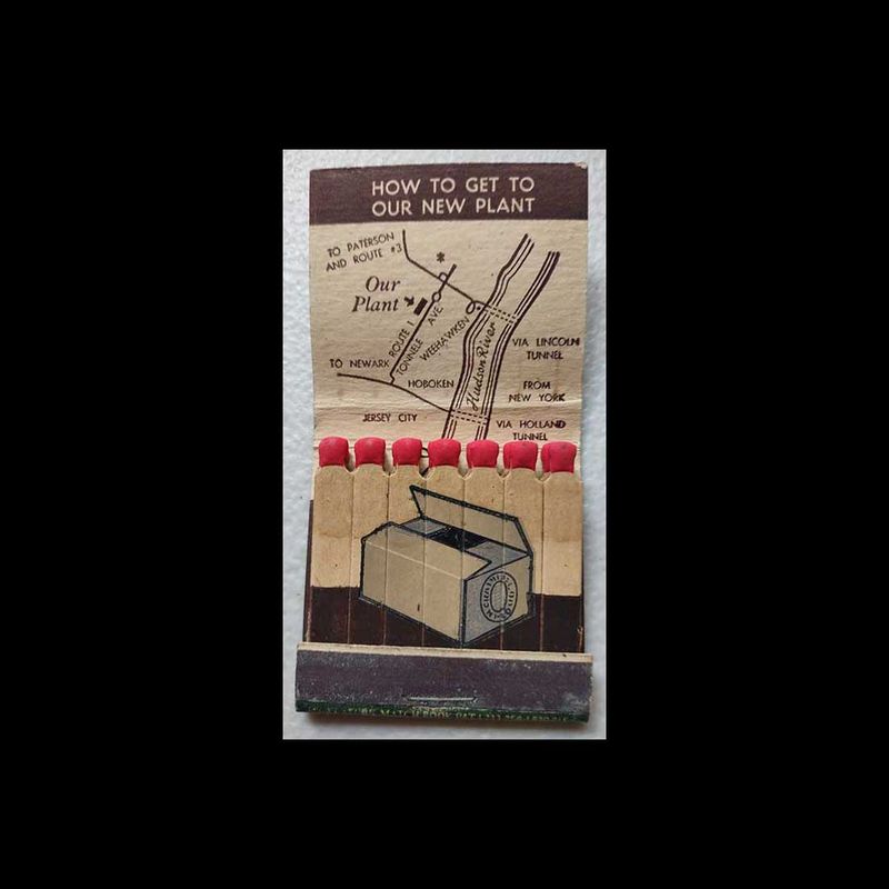 Vintage Feature Matchbook Grand City Container Corp. North Bergen, NJ Vintage Matchbook Advertising Cover