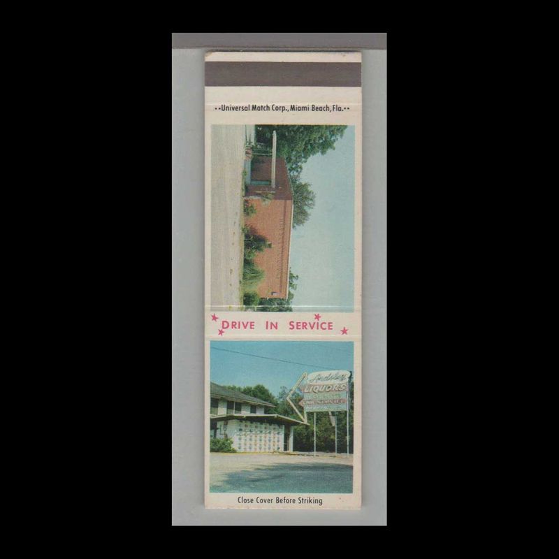 Matchorama - Ardsley Liquors Jacksonville, FL Vintage Matchbook Advertising Cover