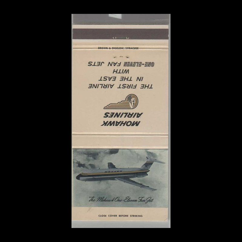 Mohawk Airlines 1st Airline In The East Wit Vintage Matchbook Advertising Cover