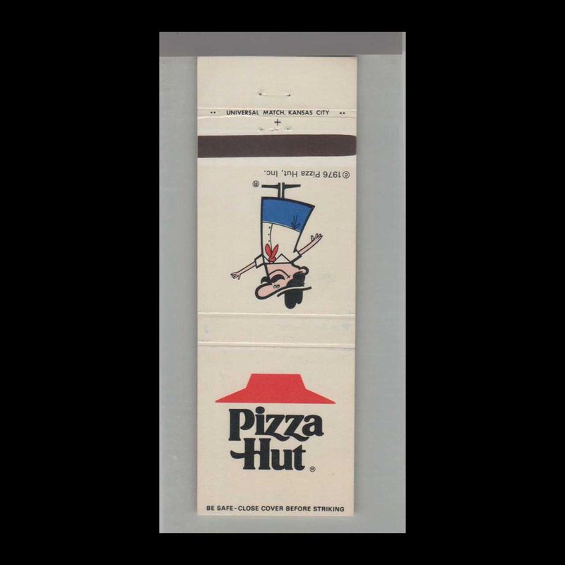 Pizza Place - Pizza Hut Vintage Matchbook Advertising Cover