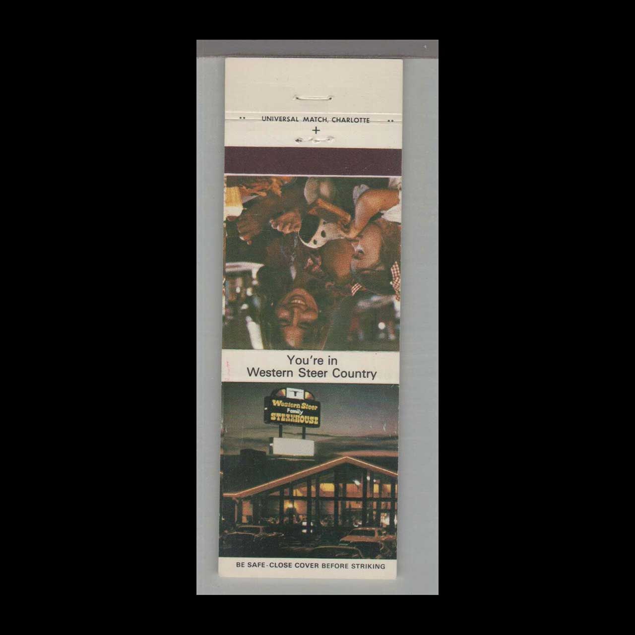 Matchorama - Western Steer Steakhouse Vintage Matchbook Advertising Cover