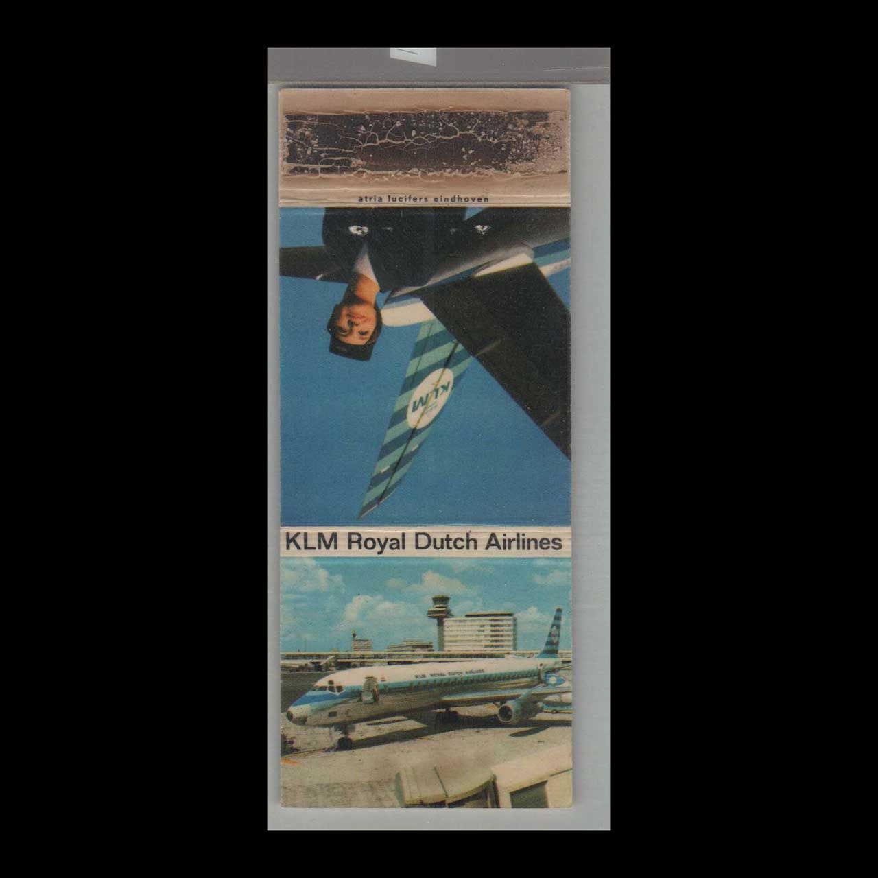 KLM Royal Dutch Airlines Vintage Matchbook Advertising Cover