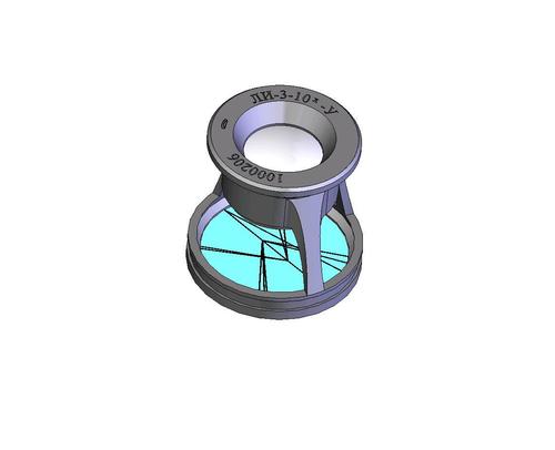BelOMO 10x-y Measuring Loupe Folding Magnifier