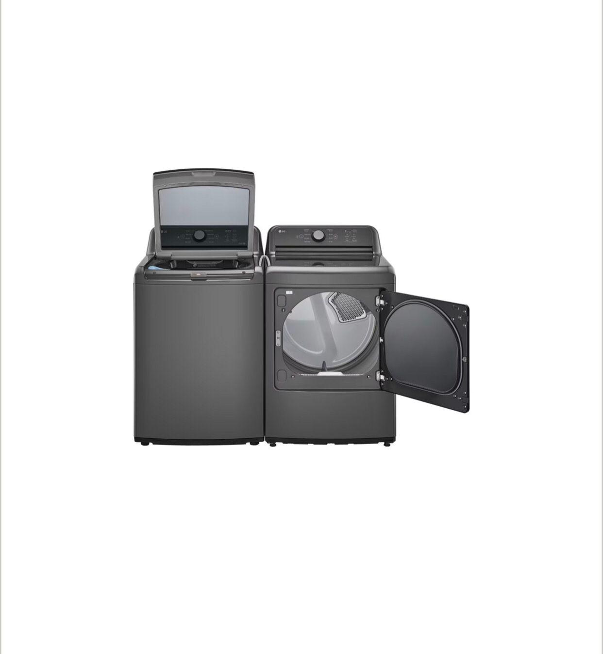 Lavadora LG Inverter 25 Kg + Secadora de gas 25 Kg Color Negro