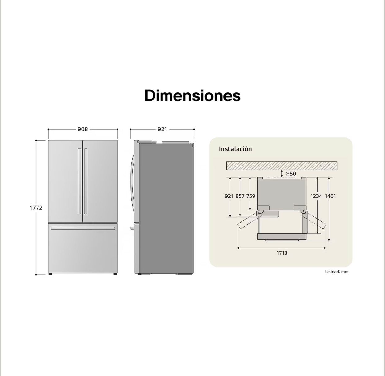 Refrigerador LG French Door 29 pies³ DoorCooling Negro